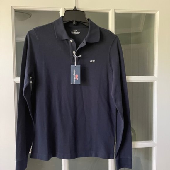 Vineyard Vines Long Sleeve Polo Shirt - Picture 1 of 5